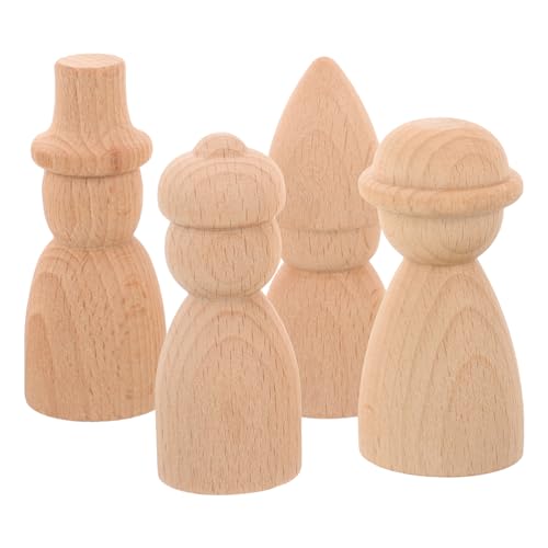 jojofuny 1 Satz Marionetten-ornamente Menschen Formen Unvollendet Miniatur Hölzerne Peg -leute Diy Zubehör Unfertige Holzpuppen Puppen Bemalen 4 Stück jojofuny 1 Satz Marionetten-ornamente Menschen Formen Unvollendet Miniatur Hölzerne Peg -leute Diy Zubehör Unfertige Holzpuppen Puppen Bemalen 4 Stück von jojofuny