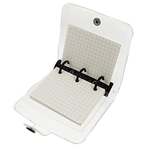 jojofuny 1 Satz Mini PVC Loose Coil Notizbuch Transparentes Ring Memo Pad für Zuhause Kariertes Innenblatt für Notizen Planung und Organisation jojofuny 1 Satz Mini PVC Loose Coil Notizbuch Transparentes Ring Memo Pad für Zuhause Kariertes Innenblatt für Notizen Planung und Organisation von jojofuny