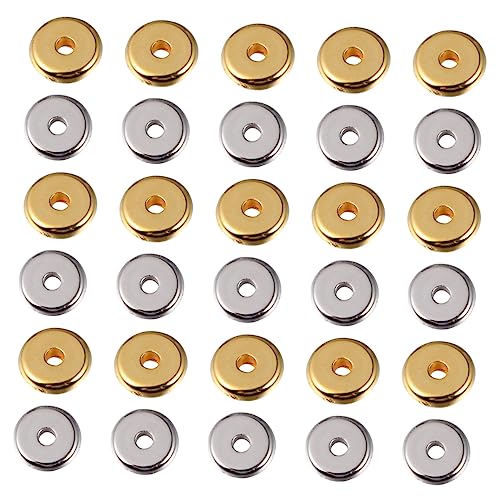 jojofuny 1 Satz Mixed Color Spacer Beads Für Diy Armbänder Und Glatte Für Einfache Handhabung Schmuckzubehör Für Designs 300 Stück von jojofuny