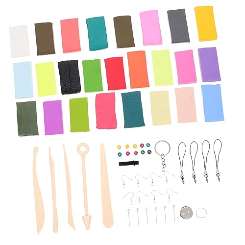 jojofuny 1 Satz Modellierwerkzeug für Polymer Clay Farben und Zubehör für Basteln Earring Hooks und Werkzeug für Anfänger und Profis für Keramikprojekte von jojofuny
