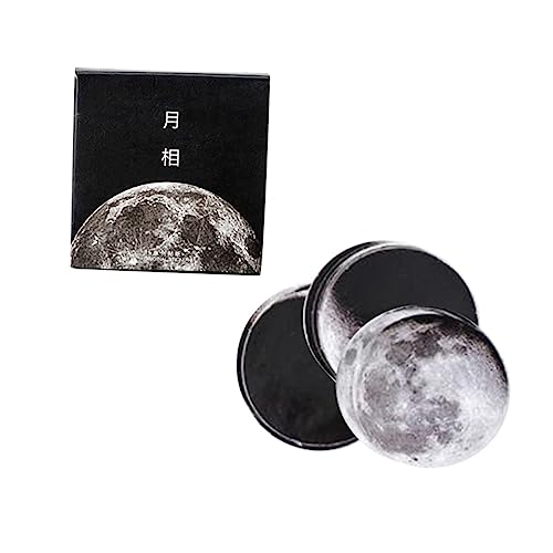 jojofuny 1 Satz Moon Phase Washi Tape Masking Tape für Notizbücher Tagebücher Scrapbooking Planer und Bastelprojekte Schwarz Dekorative Klebebänder für Schule und Büro von jojofuny