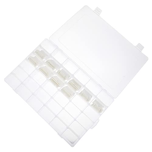 jojofuny 1 Satz Nähgarn Aufbewahrungsbox mit Fächern und Spulen für Kreuzstich Diy Organizer mit Nummerierten Aufklebern für Ordentliche Garnlagerung von jojofuny
