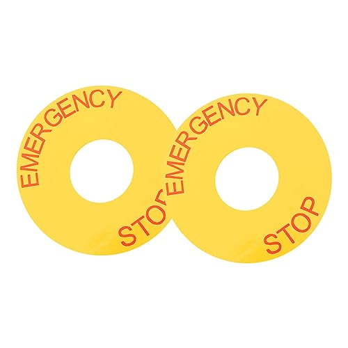 jojofuny 1 Satz Not-aus-schild Patch Warnung Reflektierend Mach Bewachen Vorsicht Aufkleber Not-aus-etikett Für Maschinen Abziehbilder Stoppen Stoppschild Pvc Yellow 2 Stück jojofuny 1 Satz Not-aus-schild Patch Warnung Reflektierend Mach Bewachen Vorsicht Aufkleber Not-aus-etikett Für Maschinen Abziehbilder Stoppen Stoppschild Pvc Yellow 2 Stück von jojofuny