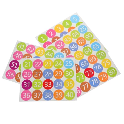 jojofuny 1 Satz Nummernaufkleber Klebstoff Etiketten Für Aufbewahrungsboxen Nummerierte Aufkleber Etiketten Aufkleber Aufkleber-etiketten Klebetiketten Groß Papier 100 Stück jojofuny 1 Satz Nummernaufkleber Klebstoff Etiketten Für Aufbewahrungsboxen Nummerierte Aufkleber Etiketten Aufkleber Aufkleber-etiketten Klebetiketten Groß Papier 100 Stück von jojofuny
