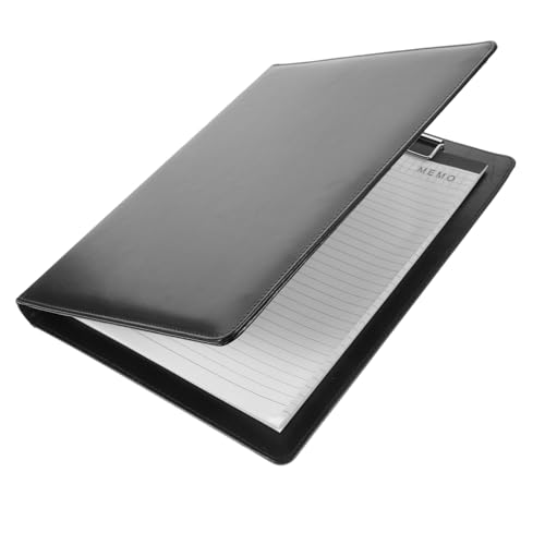 jojofuny 1 Satz Ordnerschutzfall Halter Dateiorganisator Organisator Aus Papier Aktenordner Portfolio-organizer Dateiordner Arbeitsordner Dateien Organizer Portfolioabdeckung Schwarz Pu von jojofuny