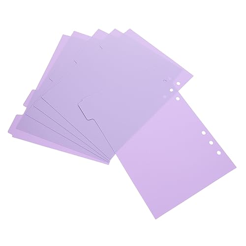 jojofuny 1 Satz Ordnerteiler Aus Kunststoff Ordner Zum Organisieren Von Dokumenten Tragbar Farbige Registerkarten Index Ästhetische Ordnertrenner Ordner-trennwände, Lose Pp Violet 6 Stück jojofuny 1 Satz Ordnerteiler Aus Kunststoff Ordner Zum Organisieren Von Dokumenten Tragbar Farbige Registerkarten Index Ästhetische Ordnertrenner Ordner-trennwände, Lose Pp Violet 6 Stück von jojofuny
