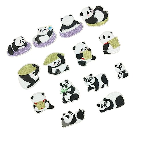 jojofuny 1 Satz Panda Aufnäher Cartoon Tier Stickerei Patches Zum Aufbügeln Für Kleidung Taschen Jeans Und Bastelprojekte Sicher Und Langlebig Dekoration Für 14 Stück jojofuny 1 Satz Panda Aufnäher Cartoon Tier Stickerei Patches Zum Aufbügeln Für Kleidung Taschen Jeans Und Bastelprojekte Sicher Und Langlebig Dekoration Für 14 Stück von jojofuny