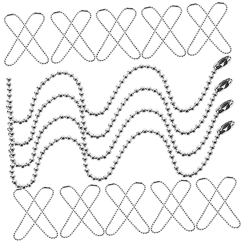 jojofuny 1 Satz Perlenbesetzte Schlüsselanhänger Schlüsselbund Etiketten Schlüsselkette Schild Stichworte Schlüsselhalter Id-schlüsselband Reize Tag-kette Multi Eisen 100 Stück von jojofuny