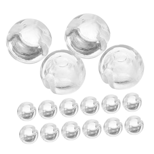 jojofuny 1 Satz Perlenschnallenhalter Perlenkette Für Jalousien Blindbefestigungen Teile Blindes Zubehör Vorhang Zubehör Kugelkette Blindstopp Vorhangstopper Pom Transparent 24 Stück von jojofuny