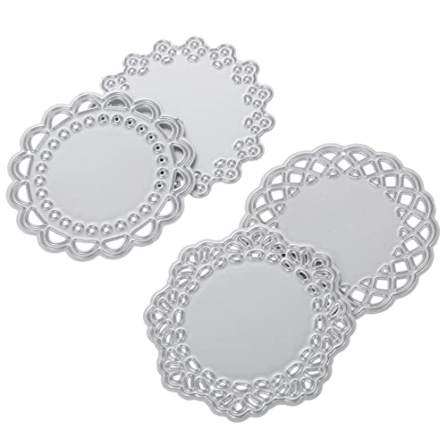 jojofuny 1 Satz Prägewerkzeug Zur Papierherstellung Stanzformen Für Die Kartenherstellung Gestanzt Sterben Schneiden Prägung Bastelvorlage Kohlenstoffstahl Silver 4 Stück von jojofuny