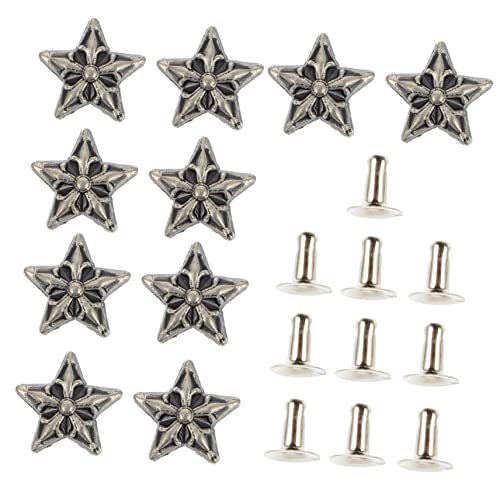 jojofuny 1 Satz Retro Zinklegierung Nieten Für Diy Projekte Rivets Für Kleidung Taschen Gürtel Punk Einfache Installation Für Handwerksideen 10 Stück von jojofuny