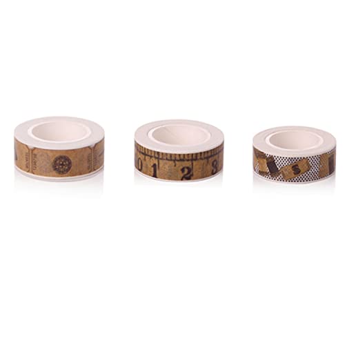 jojofuny 1 Satz Retro -lineal -aufkleber Papier Dekoration Farbig Schmücken Handwerk Zeitschrift Washi Artist Tape Washi-tape-aufkleber Notebook-klebeband Klebeband Für Scrapbooking 3 Stück jojofuny 1 Satz Retro -lineal -aufkleber Papier Dekoration Farbig Schmücken Handwerk Zeitschrift Washi Artist Tape Washi-tape-aufkleber Notebook-klebeband Klebeband Für Scrapbooking 3 Stück von jojofuny