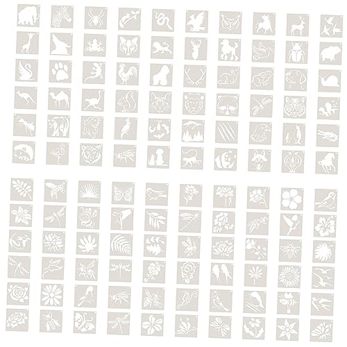 jojofuny 1 Satz Schablonen Für Kreative Malerei Wiederverwendbare Tier Und Blumenmuster Pet Für Bastelprojekte Und Heimdekoration Geeignet Für Erwachsene 120 Blatt jojofuny 1 Satz Schablonen Für Kreative Malerei Wiederverwendbare Tier Und Blumenmuster Pet Für Bastelprojekte Und Heimdekoration Geeignet Für Erwachsene 120 Blatt von jojofuny