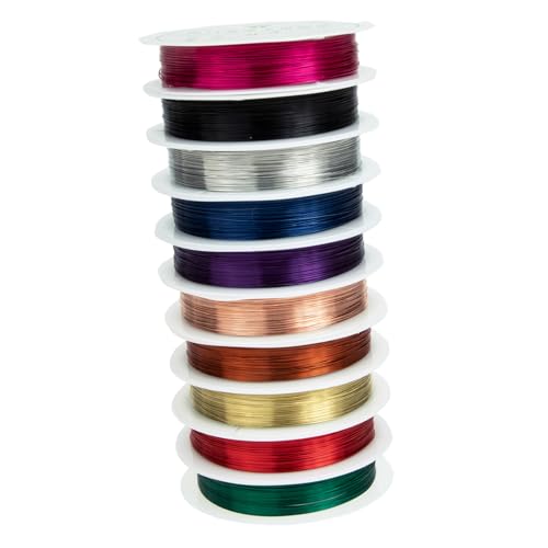 jojofuny 1 Satz Schmuckdraht Kupfer Ca Handgefertigte Bastelschnur Für Armbänder Perlen Und Diy Projekte 10 Rollen jojofuny 1 Satz Schmuckdraht Kupfer Ca Handgefertigte Bastelschnur Für Armbänder Perlen Und Diy Projekte 10 Rollen von jojofuny