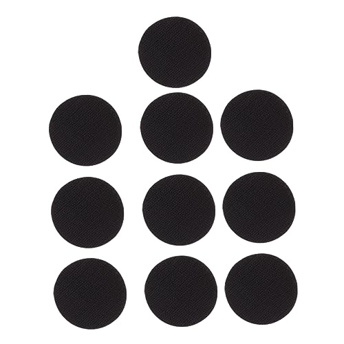 jojofuny 1 Satz Selbstklebende Klettpunkte Schwarz Rundes Klettband Mit Starker Haftung Für Büro Zuhause Und Bastelprojekte 12 Stück von jojofuny