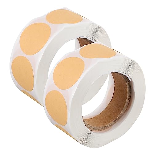 jojofuny 1 Satz Selbstklebende Runde Etiketten Pro Rolle Vielseitige Sticker Für Weihnachten Hochzeiten Geburtstagsfeiern Und Beschriftbar Geruchlos Reißfest Für Büro Und Lager 2rollen von jojofuny
