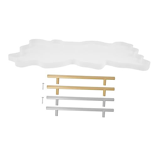 jojofuny 1 Satz Silikonform für Diy Tray Gestaltung Große Form Goldene und Silberne Griffe Flexible Wiederverwendbare Gießform für Epoxidharz Schmutzabweisend und Leicht zu Reinigen jojofuny 1 Satz Silikonform für Diy Tray Gestaltung Große Form Goldene und Silberne Griffe Flexible Wiederverwendbare Gießform für Epoxidharz Schmutzabweisend und Leicht zu Reinigen von jojofuny