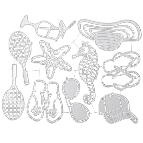 jojofuny 1 Satz Stanzformen für Diy Stranddekorationen Metall Schneideform Robust und Wiederverwendbar für Kartenherstellung Scrapbooking und Kreative Projekte von jojofuny