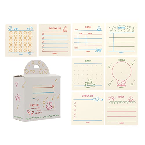 jojofuny 1 Satz Sticker Notizen Set Teile Bunte Selbstklebende Memo Pads für Notizbuch Dekoration für Diy Planung und Erinnerungshilfen jojofuny 1 Satz Sticker Notizen Set Teile Bunte Selbstklebende Memo Pads für Notizbuch Dekoration für Diy Planung und Erinnerungshilfen von jojofuny