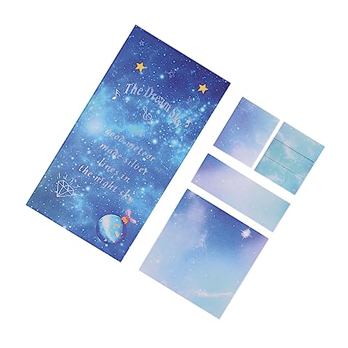 jojofuny 1 Satz Stylische Haftnotizen Set Selbstklebende Notizblöcke für Büro Schule und Zuhause mit Planetenförmigen Abreißbaren Memo Pads Pastellfarben von jojofuny