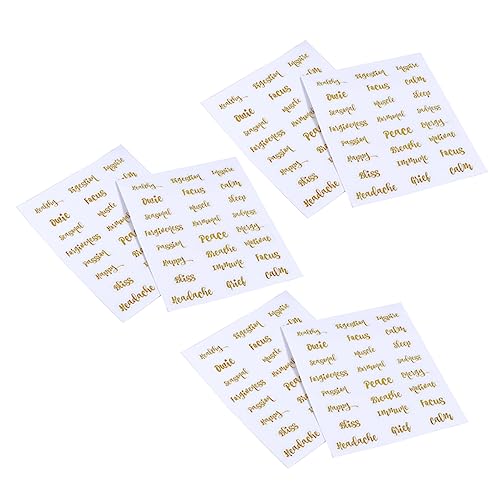 jojofuny 1 Satz Stylische Selbstklebende Etiketten Für Ätherische Öle Goldene Buchstaben Aufkleber Für Flaschenbeschriftung Und Dekorative Zwecke 6 Blätter jojofuny 1 Satz Stylische Selbstklebende Etiketten Für Ätherische Öle Goldene Buchstaben Aufkleber Für Flaschenbeschriftung Und Dekorative Zwecke 6 Blätter von jojofuny