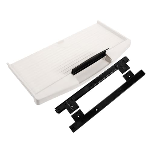jojofuny 1 Satz Tastaturablage-Set Tastatursteiger Klaviatur unter der Schreibtischablage Office-Tastatur Tastaturschublade ausziehbarer Tastaturständer Plastik Black von jojofuny