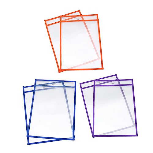 jojofuny 1 Satz Teiliges Abwischbare Dokumententaschen Transparente Pvc Hüllen Für Unterrichtsmaterialien Wiederverwendbar Und Langlebig Für Lehrkräfte 6 Stück jojofuny 1 Satz Teiliges Abwischbare Dokumententaschen Transparente Pvc Hüllen Für Unterrichtsmaterialien Wiederverwendbar Und Langlebig Für Lehrkräfte 6 Stück von jojofuny