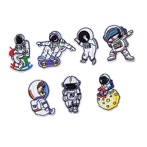 jojofuny 1 Satz Teiliges Diy Aufnäher Astronauten Stickerei Patches Für Kleidung Zum Dekorieren Und Reparieren Von Kleidung Taschen Und Mehr 7 Stück jojofuny 1 Satz Teiliges Diy Aufnäher Astronauten Stickerei Patches Für Kleidung Zum Dekorieren Und Reparieren Von Kleidung Taschen Und Mehr 7 Stück von jojofuny