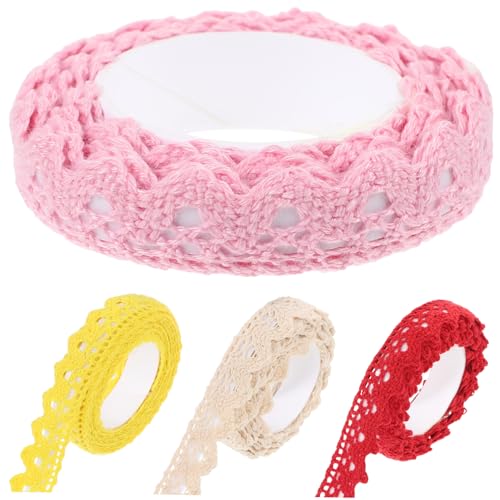 jojofuny 1 Satz Teiliges Diy Spitzenband Baumwolle Dekorative Vielseitige Rüschen Mit Hohlem Design Für Scrapbooking Und Bastelprojekte 4 Stücke jojofuny 1 Satz Teiliges Diy Spitzenband Baumwolle Dekorative Vielseitige Rüschen Mit Hohlem Design Für Scrapbooking Und Bastelprojekte 4 Stücke von jojofuny