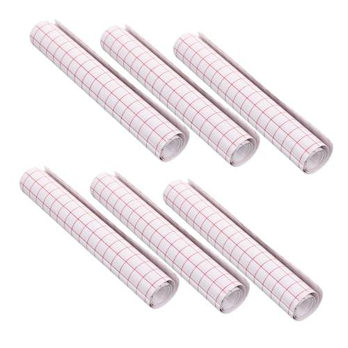 jojofuny 1 Satz Teiliges Gitter Design Transferband Für Vinylaufkleber Tragbare Transferfolie Für Fensteraufkleber Praktische Anwendung Für Diy Projekte Rot Weiß Langlebig Und 6 Stück von jojofuny