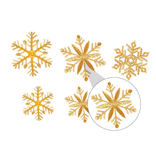 jojofuny 1 Satz Teiliges Goldene Stoffaufnäher Für Weihnachten Bestickte Patches Zur Dekoration Von Kleidung Und Accessoires Diy Stoffaufnäher Für Festliche Anlässe 6 Stück von jojofuny