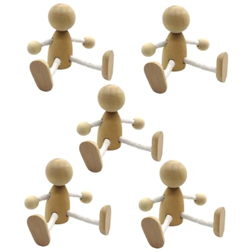 jojofuny 1 Satz Teiliges Holzfiguren Diy Holzpuppen Bewegliche Arme Und Beine Dekorative Holzspielzeuge Für Blanko Für Bastelprojekte Tischdekoration 6 Stück jojofuny 1 Satz Teiliges Holzfiguren Diy Holzpuppen Bewegliche Arme Und Beine Dekorative Holzspielzeuge Für Blanko Für Bastelprojekte Tischdekoration 6 Stück von jojofuny