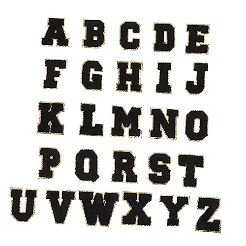 jojofuny 1 Satz Teiliges Schwarze Buchstaben Aufnäher Zum Aufbügeln Diy Dekorative Flicken Für Kleidung Taschen Und Mehr Für Kreative Reparaturen Und Bastelprojekte 26 Stück jojofuny 1 Satz Teiliges Schwarze Buchstaben Aufnäher Zum Aufbügeln Diy Dekorative Flicken Für Kleidung Taschen Und Mehr Für Kreative Reparaturen Und Bastelprojekte 26 Stück von jojofuny