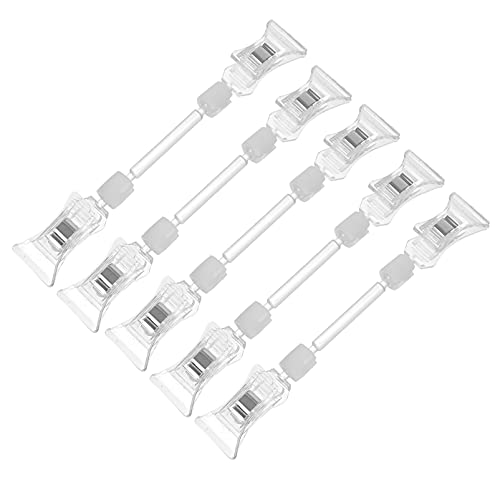 jojofuny 1 Satz Teiliges Set Preisschildhalter Clips Robuste Werbeclips Für Supermärkte Für Und Produktanzeigen Leicht Und Tragbar Für Menüs Und Fotos Geeignet 5 Stück von jojofuny