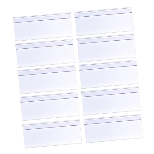 jojofuny 1 Satz Teiliges Set Transparenter Preisschilderhalter Für Supermärkte Und Geschäfte Einfach An Zu Befestigen Für Etiketten Bis Geeignet Robust Und Vielseitig Einsetzbar 10 Stück jojofuny 1 Satz Teiliges Set Transparenter Preisschilderhalter Für Supermärkte Und Geschäfte Einfach An Zu Befestigen Für Etiketten Bis Geeignet Robust Und Vielseitig Einsetzbar 10 Stück von jojofuny