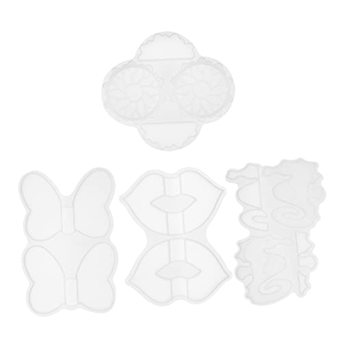 jojofuny 1 Satz Teiliges Silikonform Für Diy Dekorationen Epoxidharz Mold Für Bastelprojekte Wiederverwendbar Und Leicht Zu Reinigen Für Persönliche Kunstwerke Und 4 Stück von jojofuny