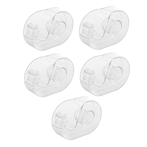 jojofuny 1 Satz Teiliges Transparentes Klebeband Cutter Washi Tape Halter Für Büro Und Bastelprojekte Langlebig Und Praktisch Zur Einfachen Nutzung 5 Stück von jojofuny