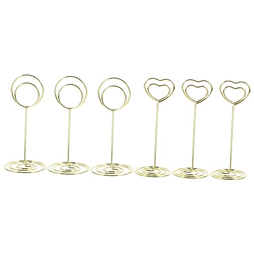 jojofuny 1 Satz Tischkartenhalter Aus Elegante Fotohalter Clips Für Hochzeiten Partys Und Events Stabiler Platzkartenhalter Mit Dekorativem Design Und Sicherem Stand 6 Stück jojofuny 1 Satz Tischkartenhalter Aus Elegante Fotohalter Clips Für Hochzeiten Partys Und Events Stabiler Platzkartenhalter Mit Dekorativem Design Und Sicherem Stand 6 Stück von jojofuny