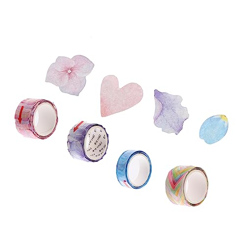 jojofuny 1 Satz Washi Tape Blumenmuster Dekorative Klebebänder Für Scrapbook Hand Account Diy Projekte Aufkleber Pro Abnehmbar Hinterlässt Rückstände 4 Stück von jojofuny