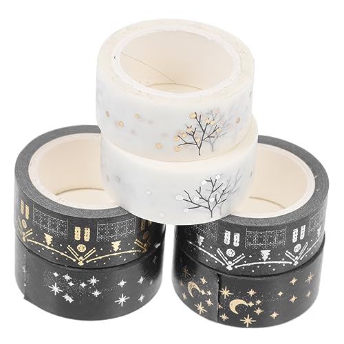 jojofuny 1 Satz Washi Tape Klebeband Mit Gold Und Silberfarbener Folie Für Scrapbooking Journaling Und Diy Projekte Für Kreative Dekoration Und Bastelarbeiten 6rollen jojofuny 1 Satz Washi Tape Klebeband Mit Gold Und Silberfarbener Folie Für Scrapbooking Journaling Und Diy Projekte Für Kreative Dekoration Und Bastelarbeiten 6rollen von jojofuny