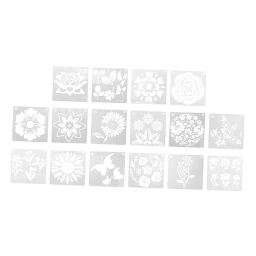 jojofuny 1 Satz Wiederverwendbare Schablonen Für Diy Wandmalerei Blumenmuster Malvorlagen Für Heimdekoration Und Sprühmalerei 16blatt jojofuny 1 Satz Wiederverwendbare Schablonen Für Diy Wandmalerei Blumenmuster Malvorlagen Für Heimdekoration Und Sprühmalerei 16blatt von jojofuny