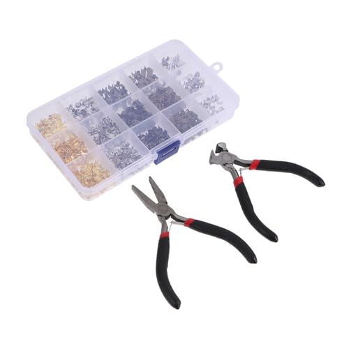 jojofuny 1 Satz Zipper Reparaturset mit Legierungs Zipperstoppern und Zipper Ziehgriffen für Kleidung für Beschädigte Reißverschlüsse Langlebig und Einfach zu Verwenden von jojofuny