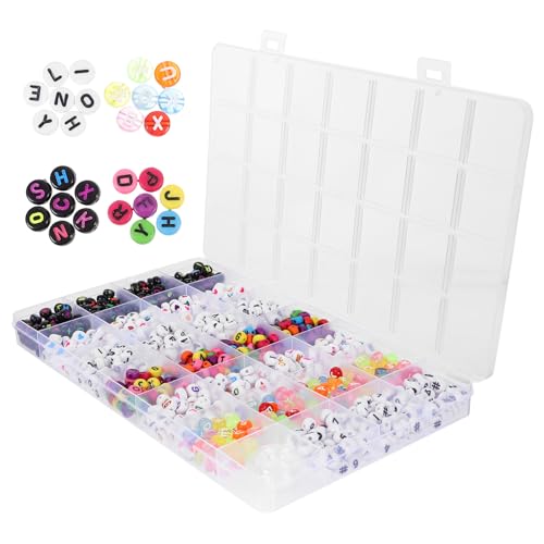 jojofuny 1 Schachtel Acrylalphabetschmuck Buchstabenperle Armband Perlen Buchstaben Perlen für Armbänder Erwachsene Halskette UV Briefperlen für Schmuckherstellung Perlenschmuckzubereitung jojofuny 1 Schachtel Acrylalphabetschmuck Buchstabenperle Armband Perlen Buchstaben Perlen für Armbänder Erwachsene Halskette UV Briefperlen für Schmuckherstellung Perlenschmuckzubereitung von jojofuny