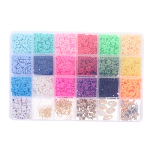 jojofuny 1 Schachtel Bunte Polymer Clay Perlen für Diy Schmuckherstellung für Armbänder und Ohrringe Teiliges Bastelset Langlebig und Farbecht jojofuny 1 Schachtel Bunte Polymer Clay Perlen für Diy Schmuckherstellung für Armbänder und Ohrringe Teiliges Bastelset Langlebig und Farbecht von jojofuny