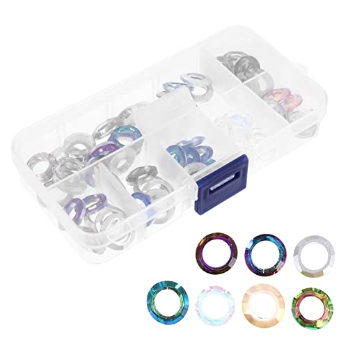 jojofuny 1 Schachtel Diy Big Hole Runde Ringe Handgemachte Schmuckzubehör für Ohrringe Kleidung Nagelkunst für Weihnachten Geburtstage und Besondere Anlässe jojofuny 1 Schachtel Diy Big Hole Runde Ringe Handgemachte Schmuckzubehör für Ohrringe Kleidung Nagelkunst für Weihnachten Geburtstage und Besondere Anlässe von jojofuny