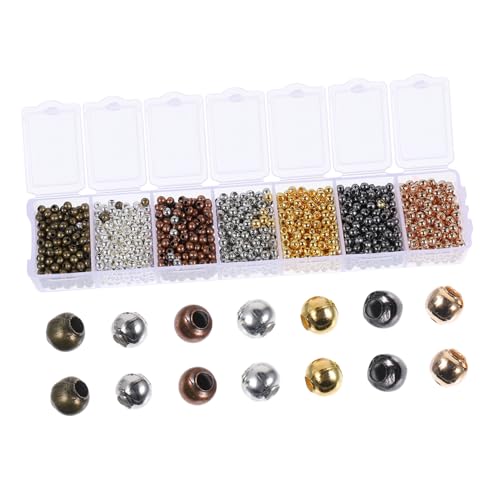 jojofuny 1 Schachtel Eisenperlen Schmuck Zubehör Gemischte Eisenperlen Box für Diy Armbänder und Schmuckherstellung Langlebig und Tragbar Kreative Auswahl Verschiedenen Farben von jojofuny