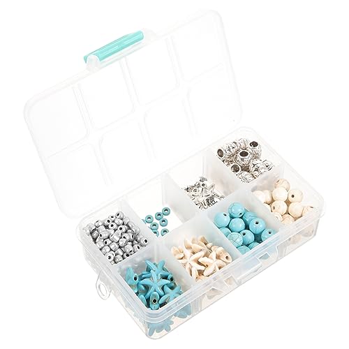 jojofuny 1 Schachtel Ocean Diy Schmuckset Lose Perlen für Armbänder und Robuste Türkisfarbene und Legierungsperlen für Kreative Bastelprojekte für Schmuckherstellung und jojofuny 1 Schachtel Ocean Diy Schmuckset Lose Perlen für Armbänder und Robuste Türkisfarbene und Legierungsperlen für Kreative Bastelprojekte für Schmuckherstellung und von jojofuny