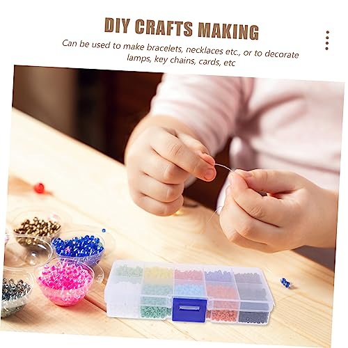 jojofuny 1 Schachtel Perlen Transparenter Aufbewahrungsbox Mattierte DIY Schmuckperlen für Ohrringe Armbänder Halsketten und Weihnachtsdekoration Langlebig und Wiederverwendbar jojofuny 1 Schachtel Perlen Transparenter Aufbewahrungsbox Mattierte DIY Schmuckperlen für Ohrringe Armbänder Halsketten und Weihnachtsdekoration Langlebig und Wiederverwendbar von jojofuny