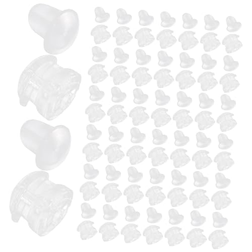 jojofuny 1 Schachtel Silikon Ohrstecker Verschluss Transparent Mittelgroß Ohrlochstopper Sicherer Halt Leicht DIY Schmuck Zubehör für Mehrere Ohrlöcher jojofuny 1 Schachtel Silikon Ohrstecker Verschluss Transparent Mittelgroß Ohrlochstopper Sicherer Halt Leicht DIY Schmuck Zubehör für Mehrere Ohrlöcher von jojofuny