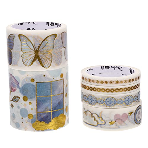 jojofuny 1 Schachtel Washi Tape Gilding Aufkleber für Notizbücher Kreative DIY Klebebänder mit Bunten Designs für Scrapbooking Laptop Dekoration und Mehr Hochwertiges Strapazierfähiges jojofuny 1 Schachtel Washi Tape Gilding Aufkleber für Notizbücher Kreative DIY Klebebänder mit Bunten Designs für Scrapbooking Laptop Dekoration und Mehr Hochwertiges Strapazierfähiges von jojofuny